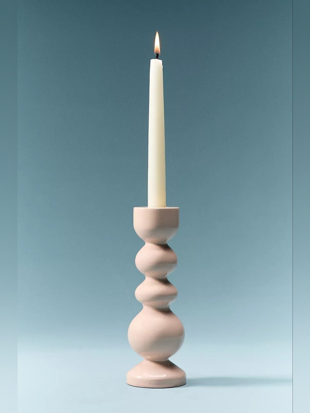 Anthropologie Amelia Candle Holder Petal Pink
